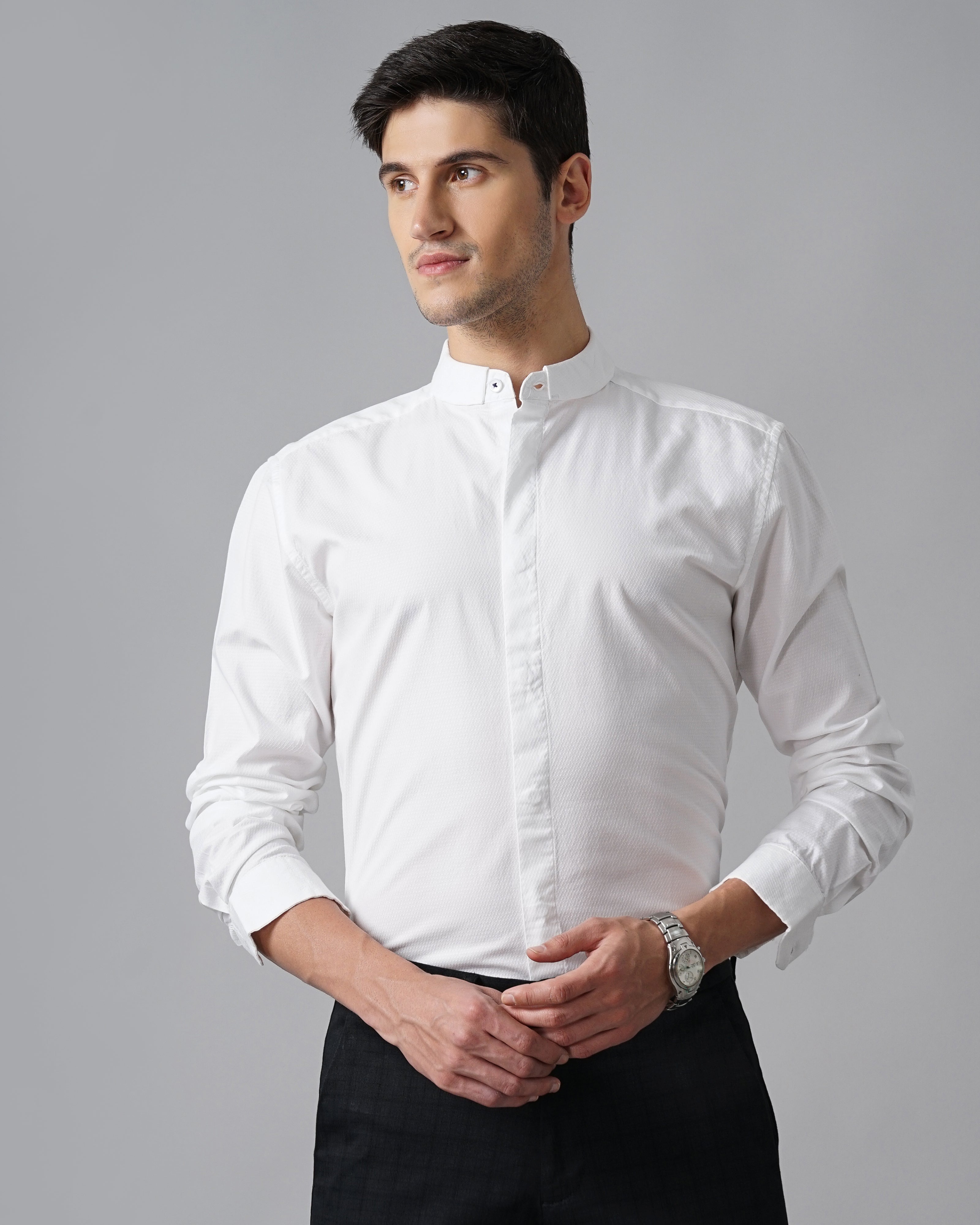 Men's Self Design Shirt
