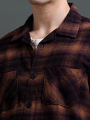 Men Smart Slim Fit Checked Casual Shirt
