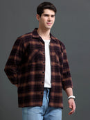 Men Smart Slim Fit Checked Casual Shirt