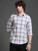 Men's Mellange Twill Checks Shirt