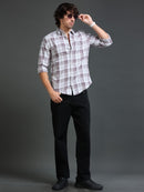 Men's Mellange Twill Checks Shirt