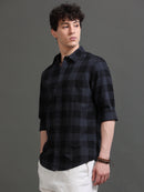 Men Smart Slim Fit Buffalo Checks Checked Casual Shirt