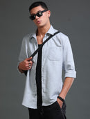 Men's Textured Solid Shirt