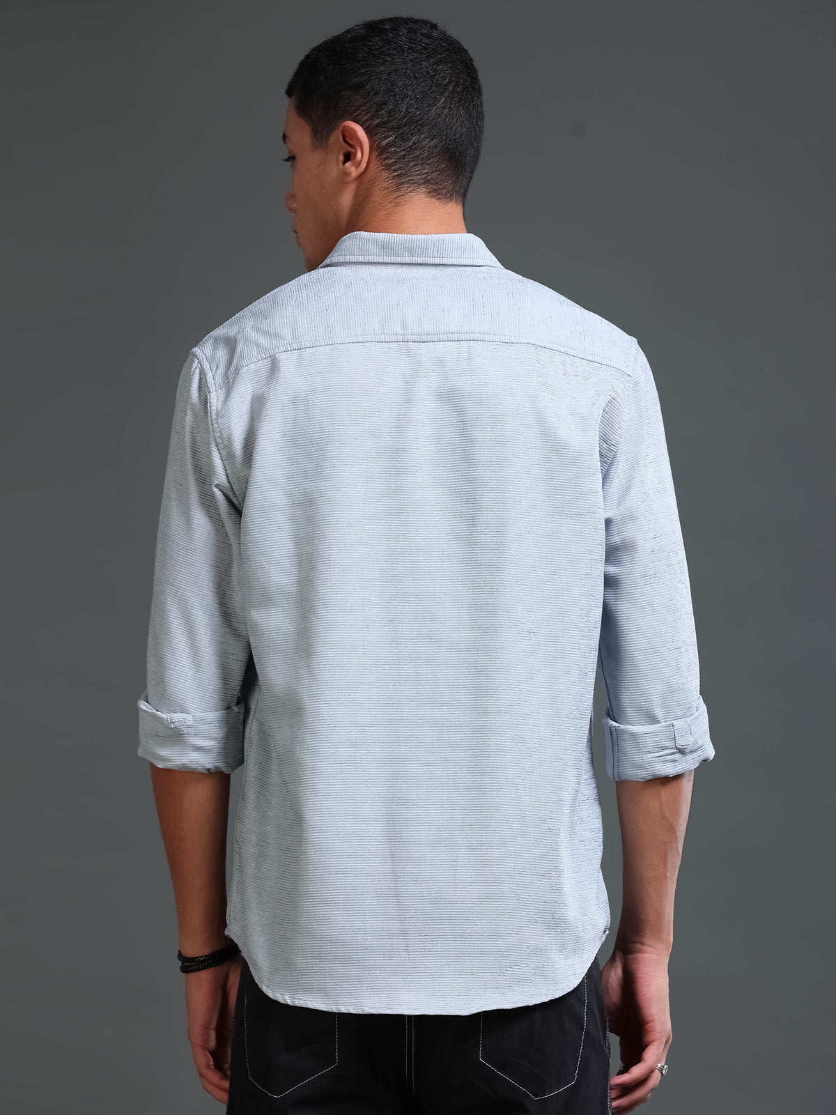 Men's Textured Solid Shirt