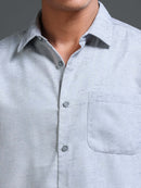 Men's Textured Solid Shirt