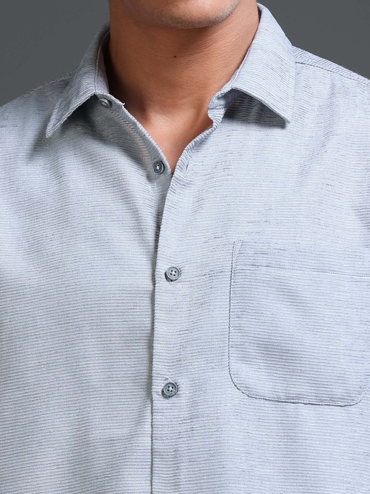 Men's Textured Solid Shirt