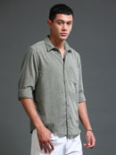 Men's Textured Solid Shirt