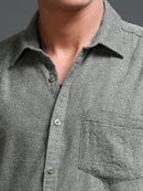 Men's Textured Solid Shirt