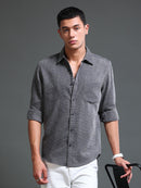 Men's Textured Solid Shirt