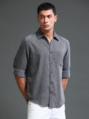 Men's Textured Solid Shirt