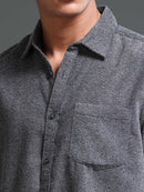 Men's Textured Solid Shirt