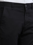 Men Smart Slim Fit Low-Rise Chinos Trousers