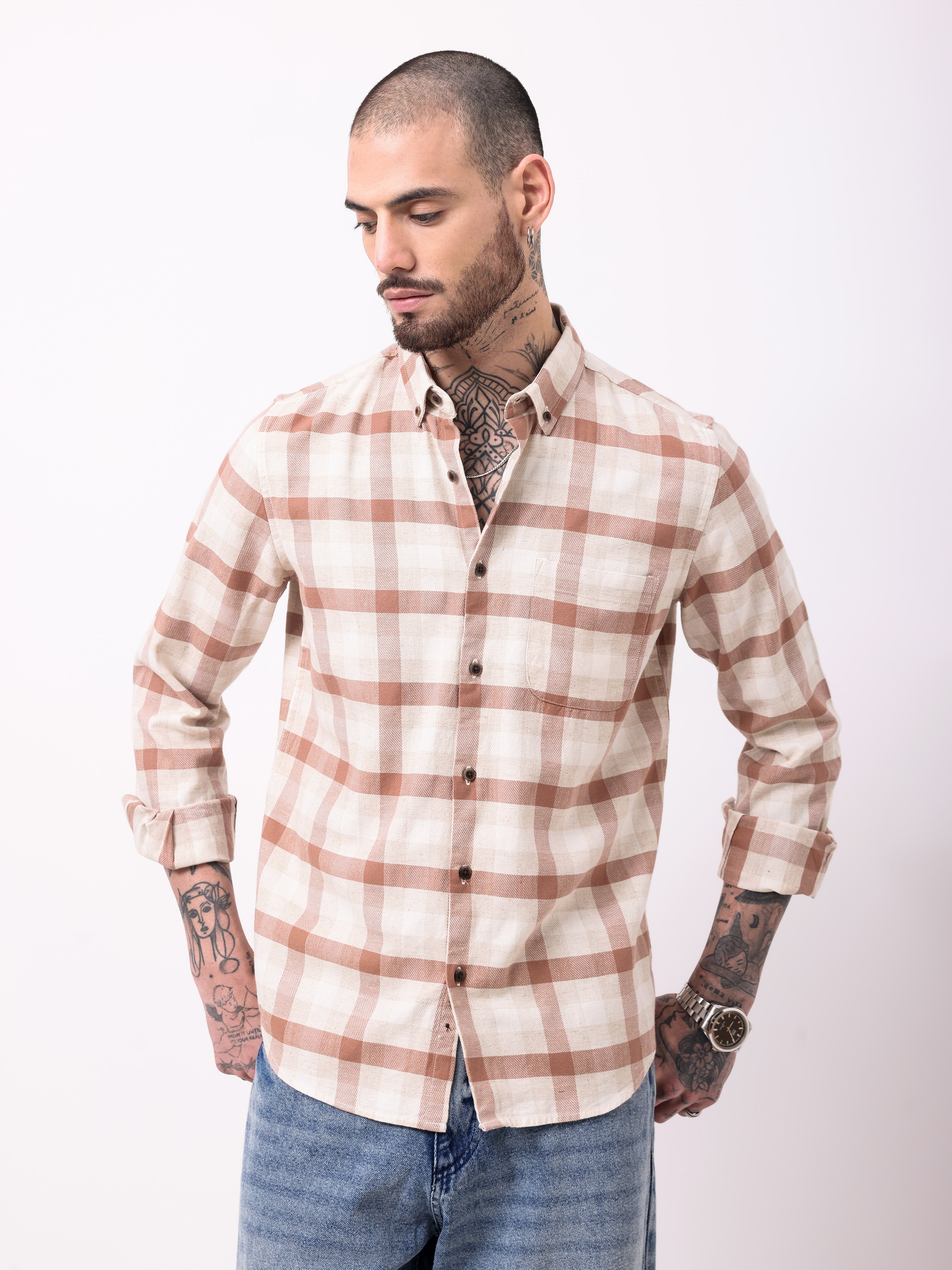 TWILL CHECKS SHIRT