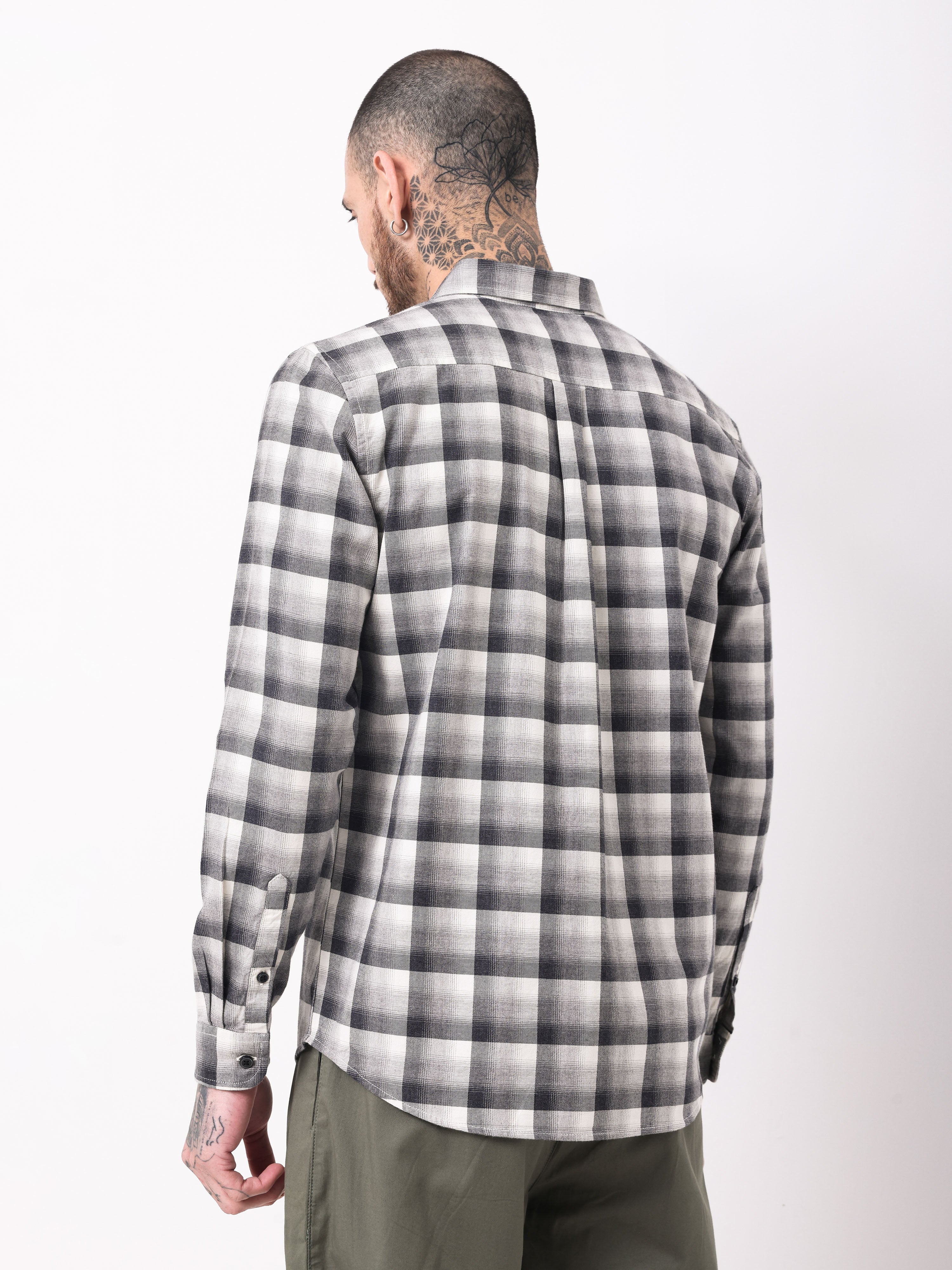 TWILL MELENGE CHECKS SHIRT