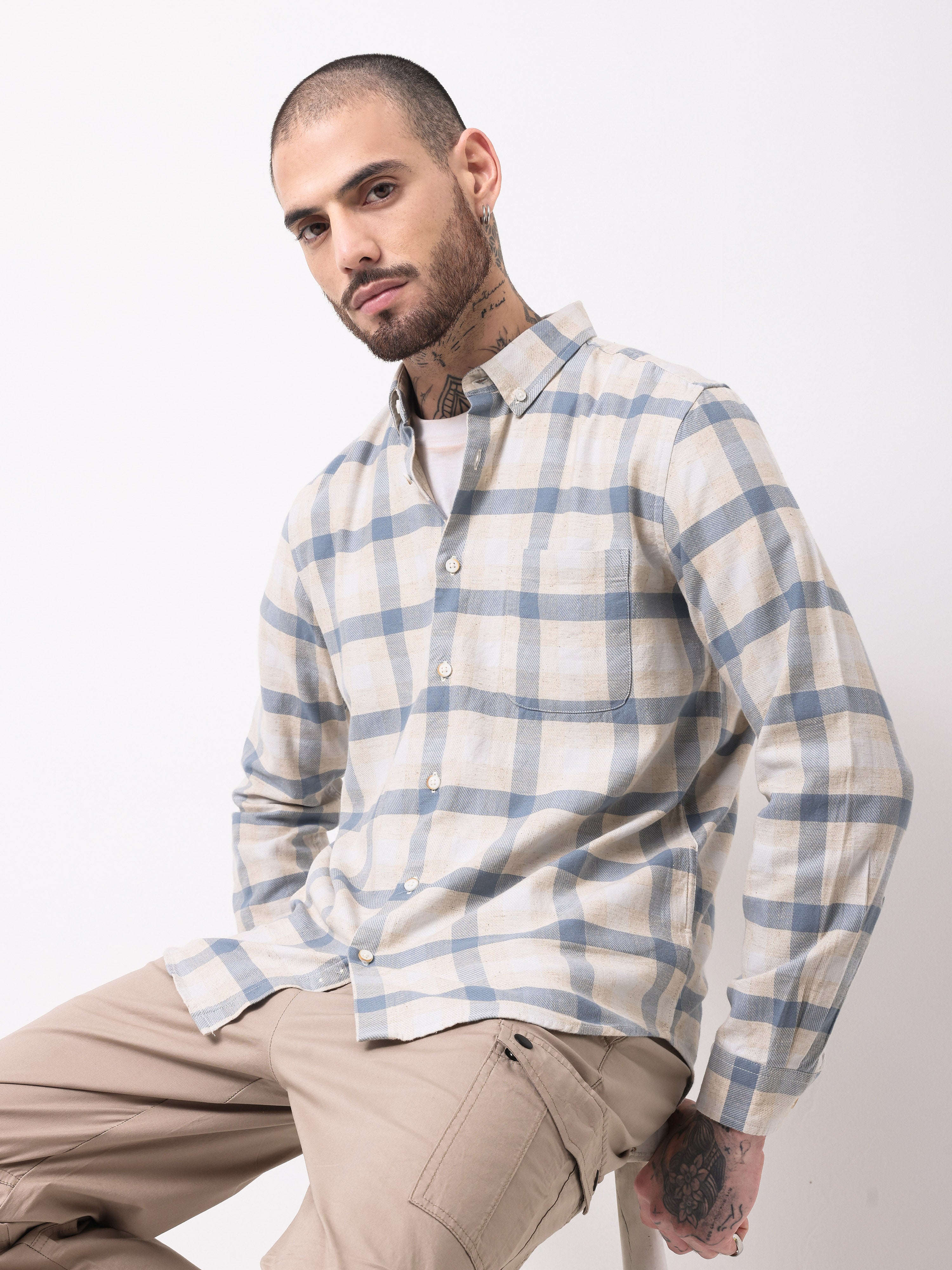 Men's Checks Shirt