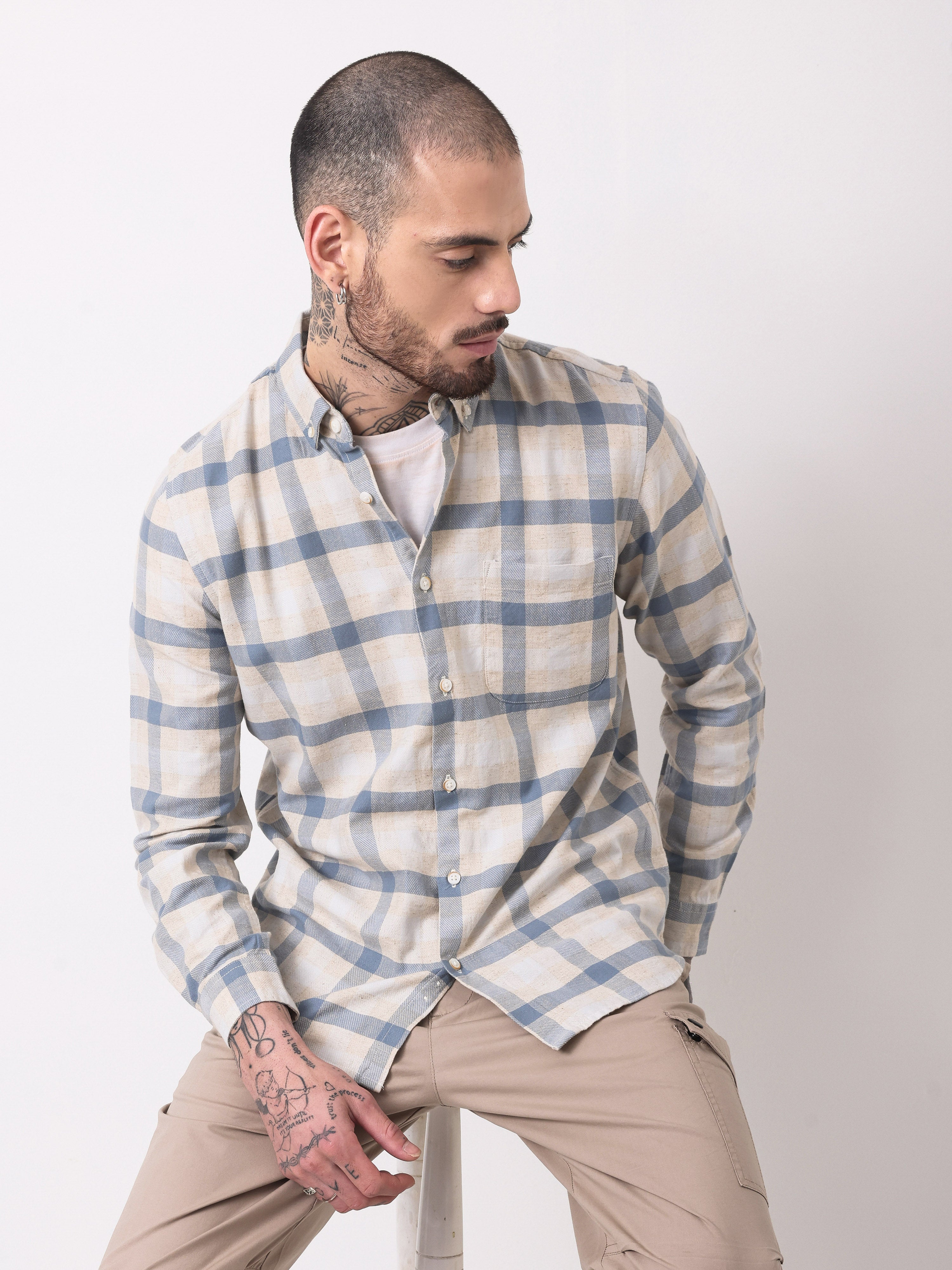 TWILL CHECKS SHIRT