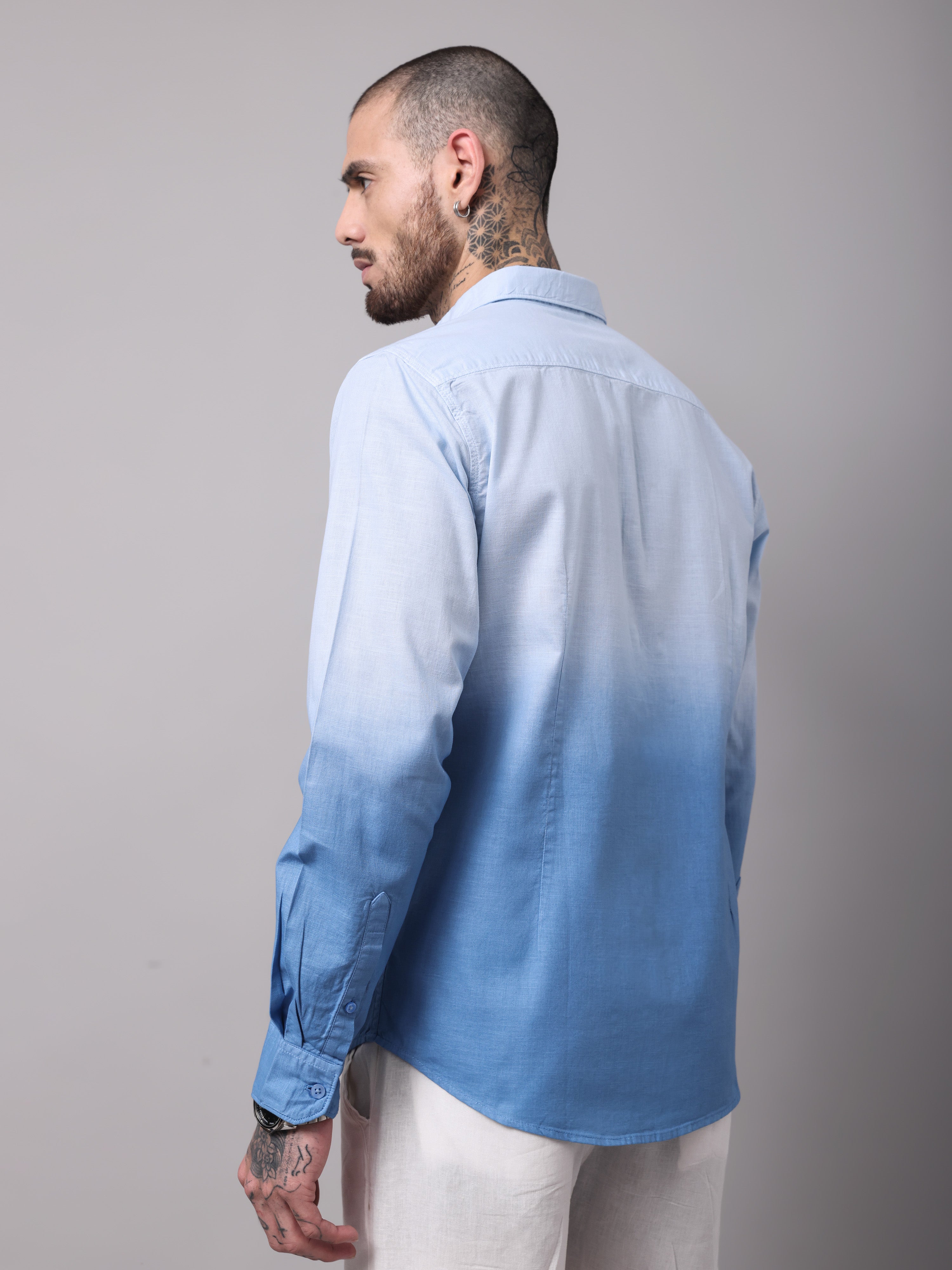 OMBRE DYED SLIM FIT SHIRT