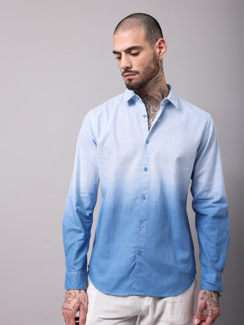 OMBRE DYED SLIM FIT SHIRT