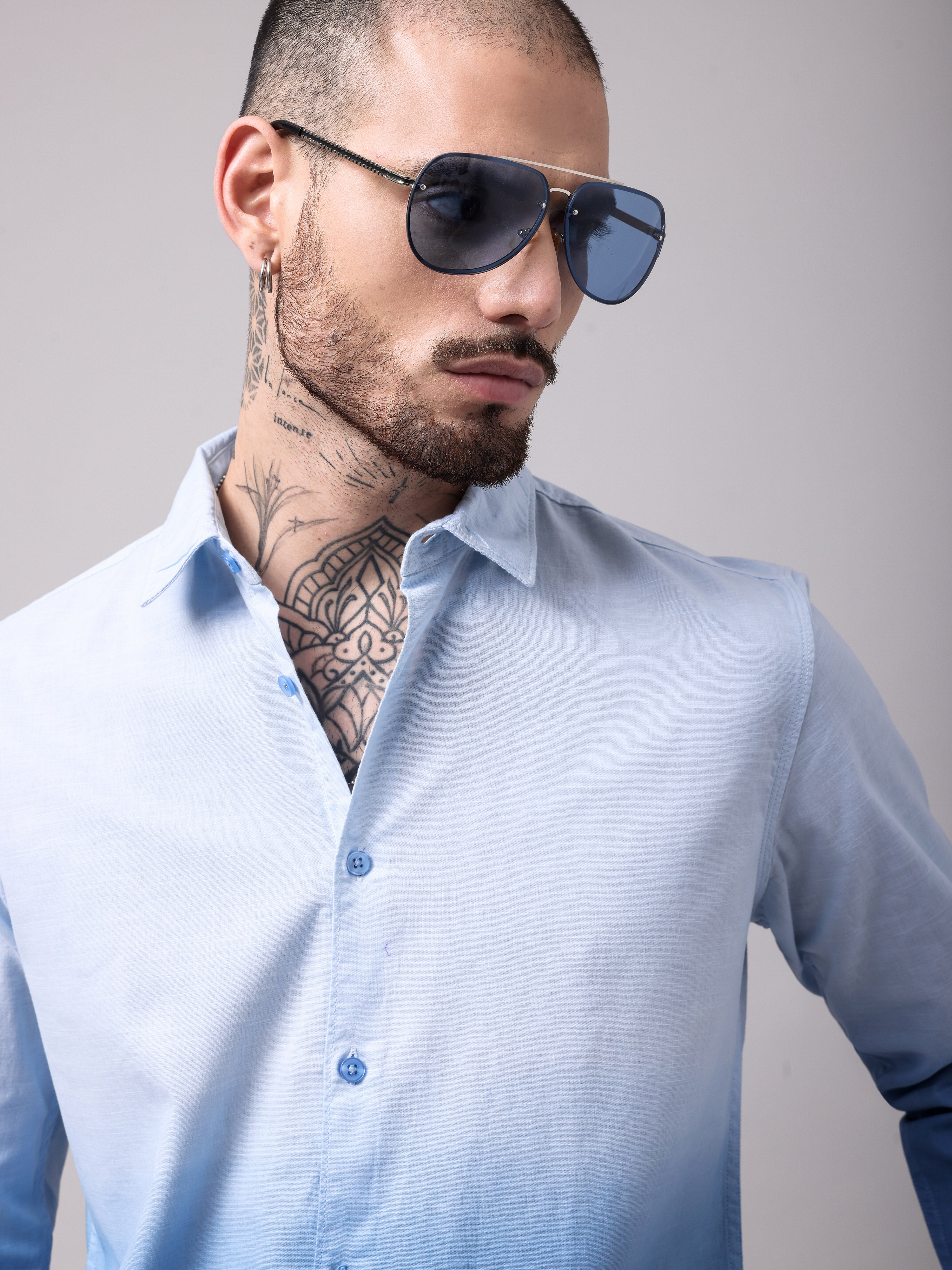 OMBRE DYED SLIM FIT SHIRT