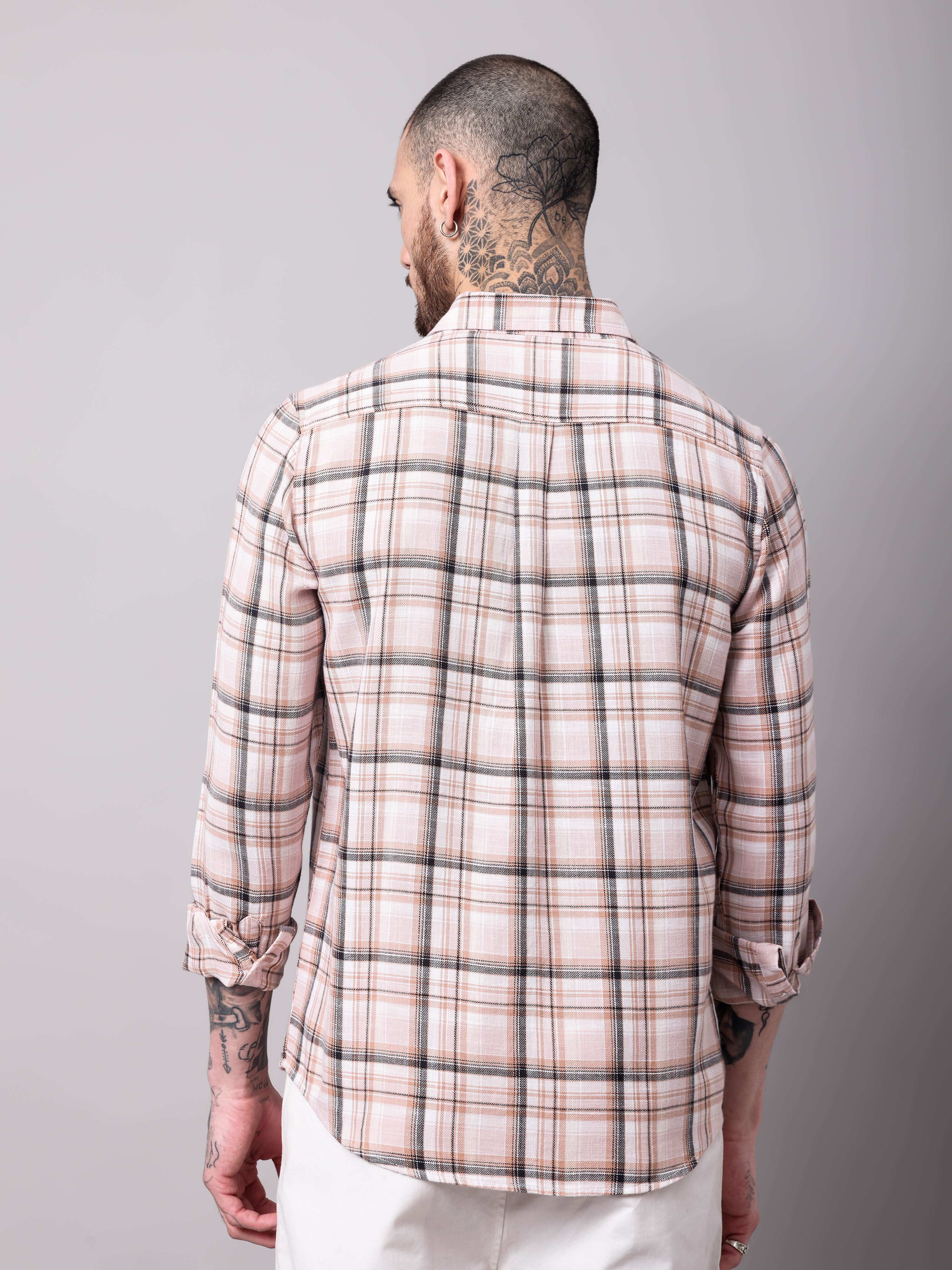 TWILL SLUB CHECKS SHIRT