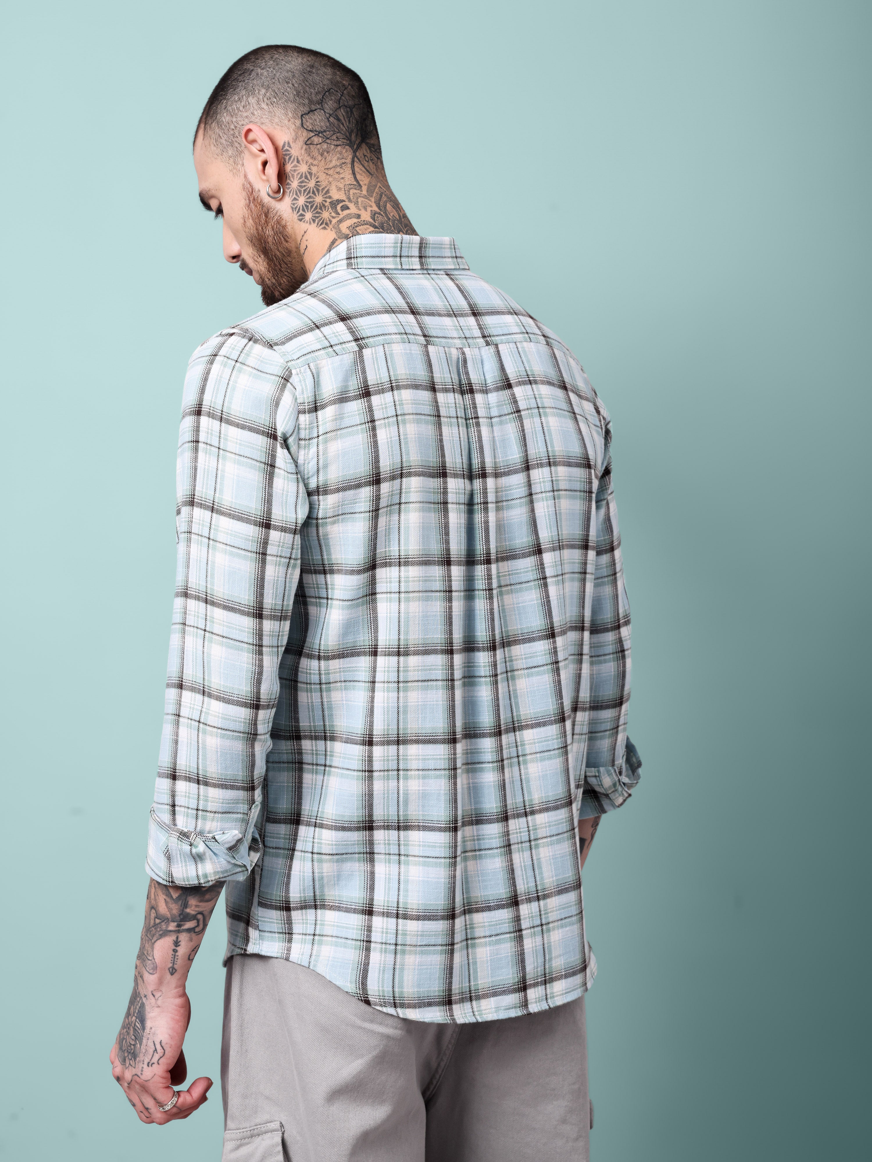 TWILL SLUB CHECKS SHIRT