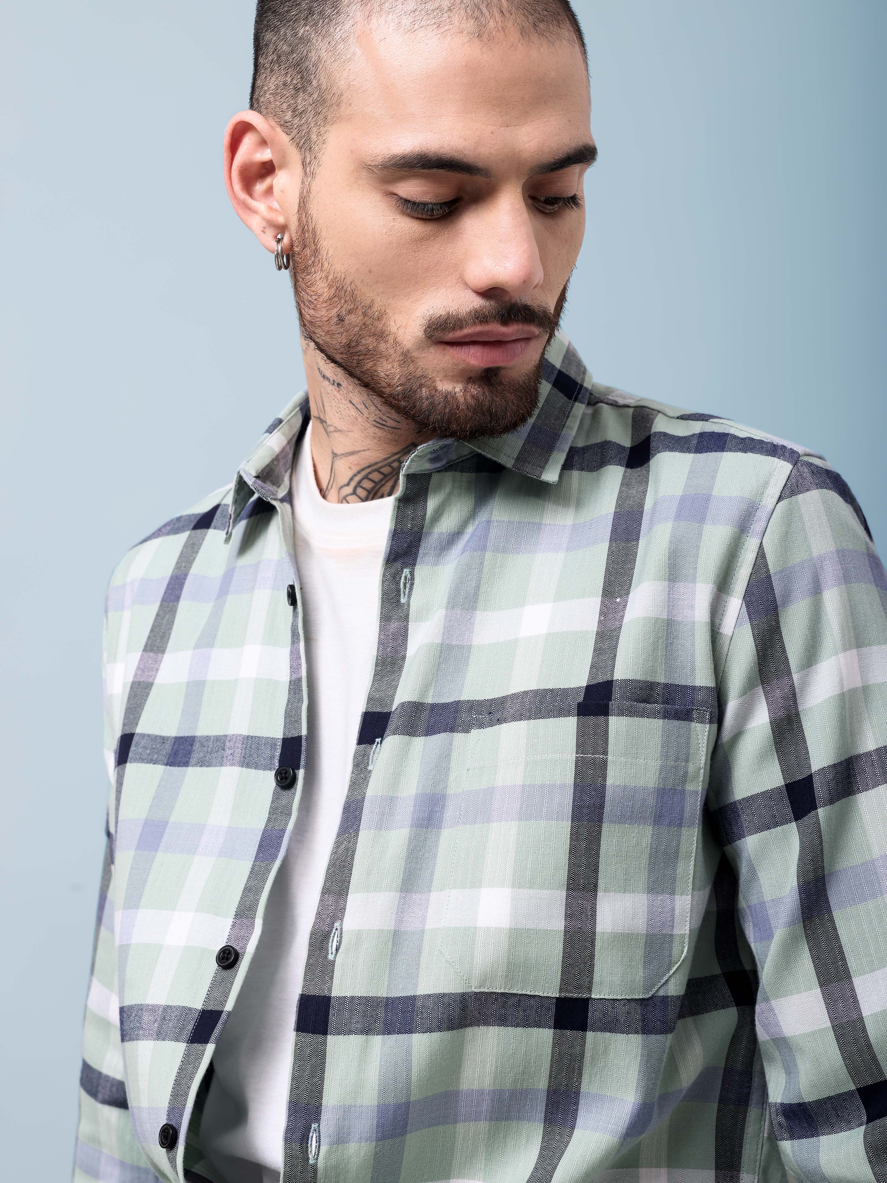 MEN'S CHECKS SHIRT