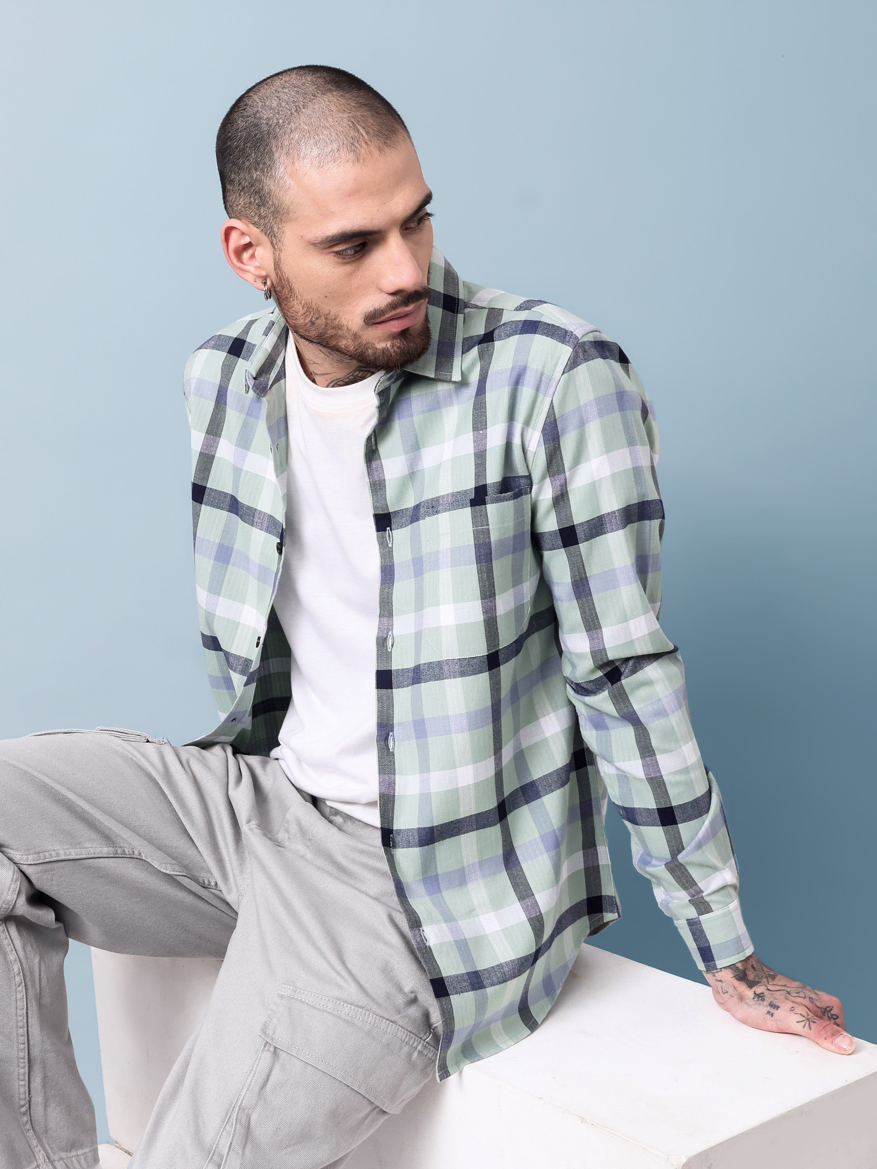 MEN'S CHECKS SHIRT