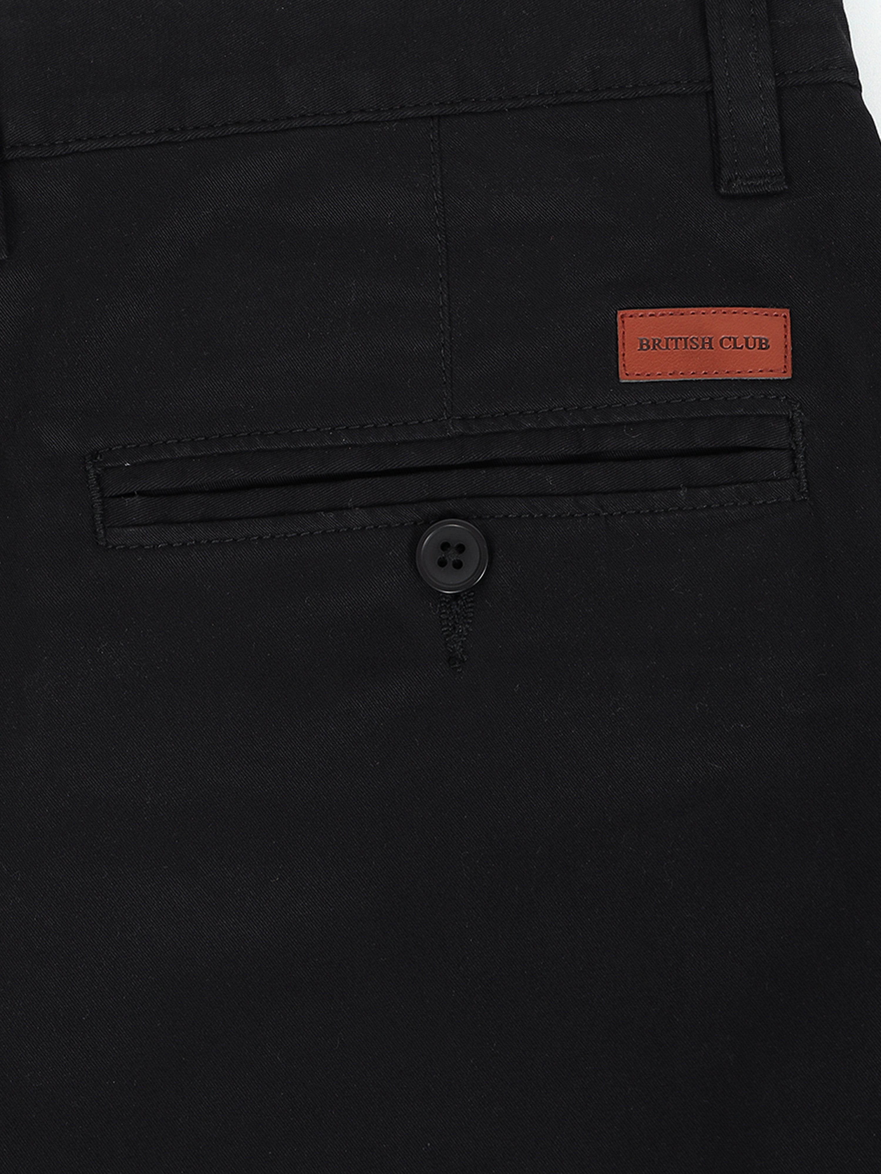 Men Smart Slim Fit Low-Rise Chinos Trousers