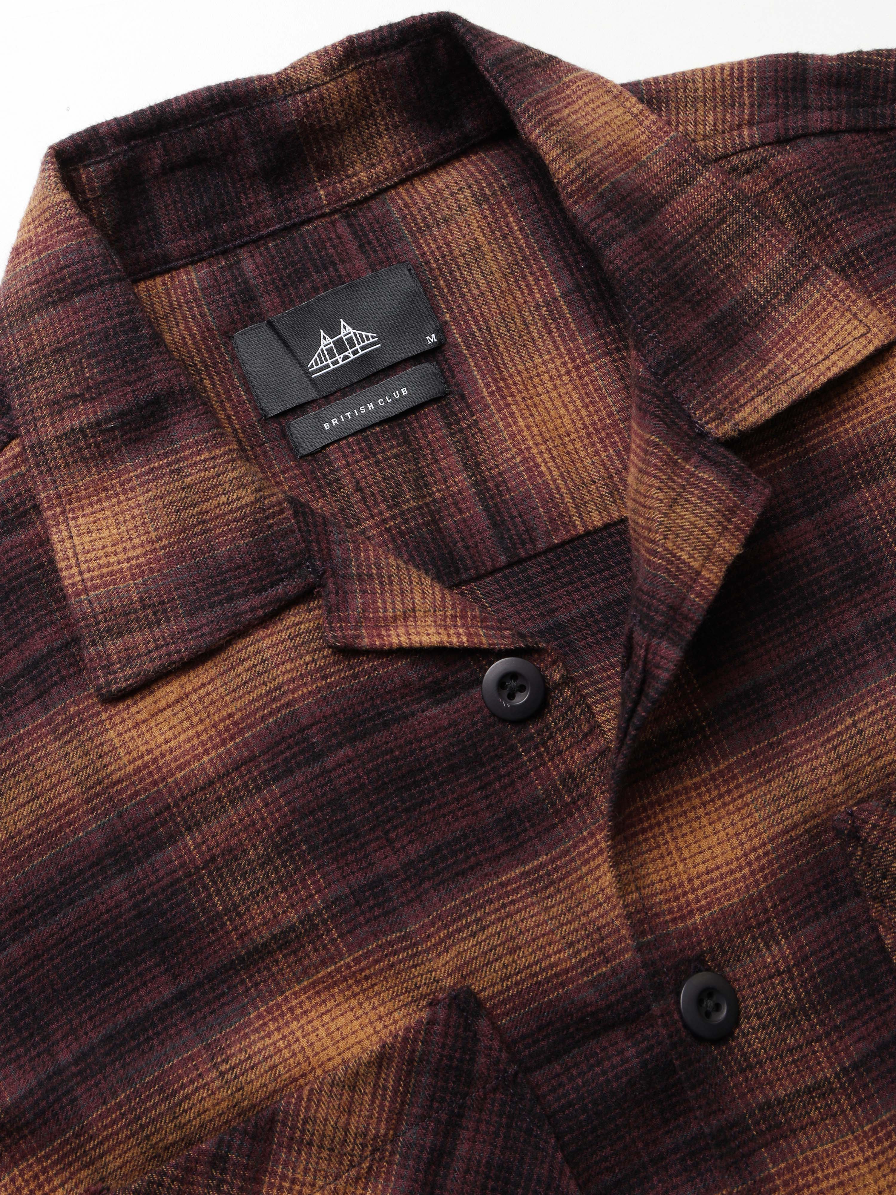 Men Smart Slim Fit Checked Casual Shirt