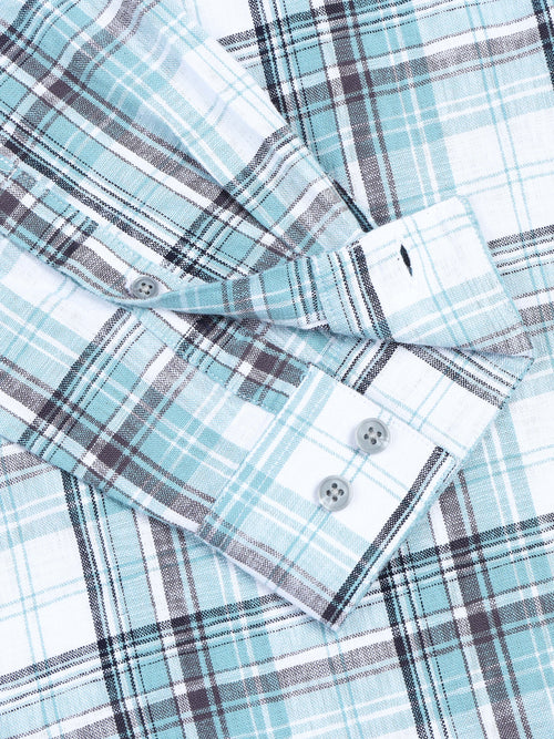 Men's Checks  Double Pocket Shirt