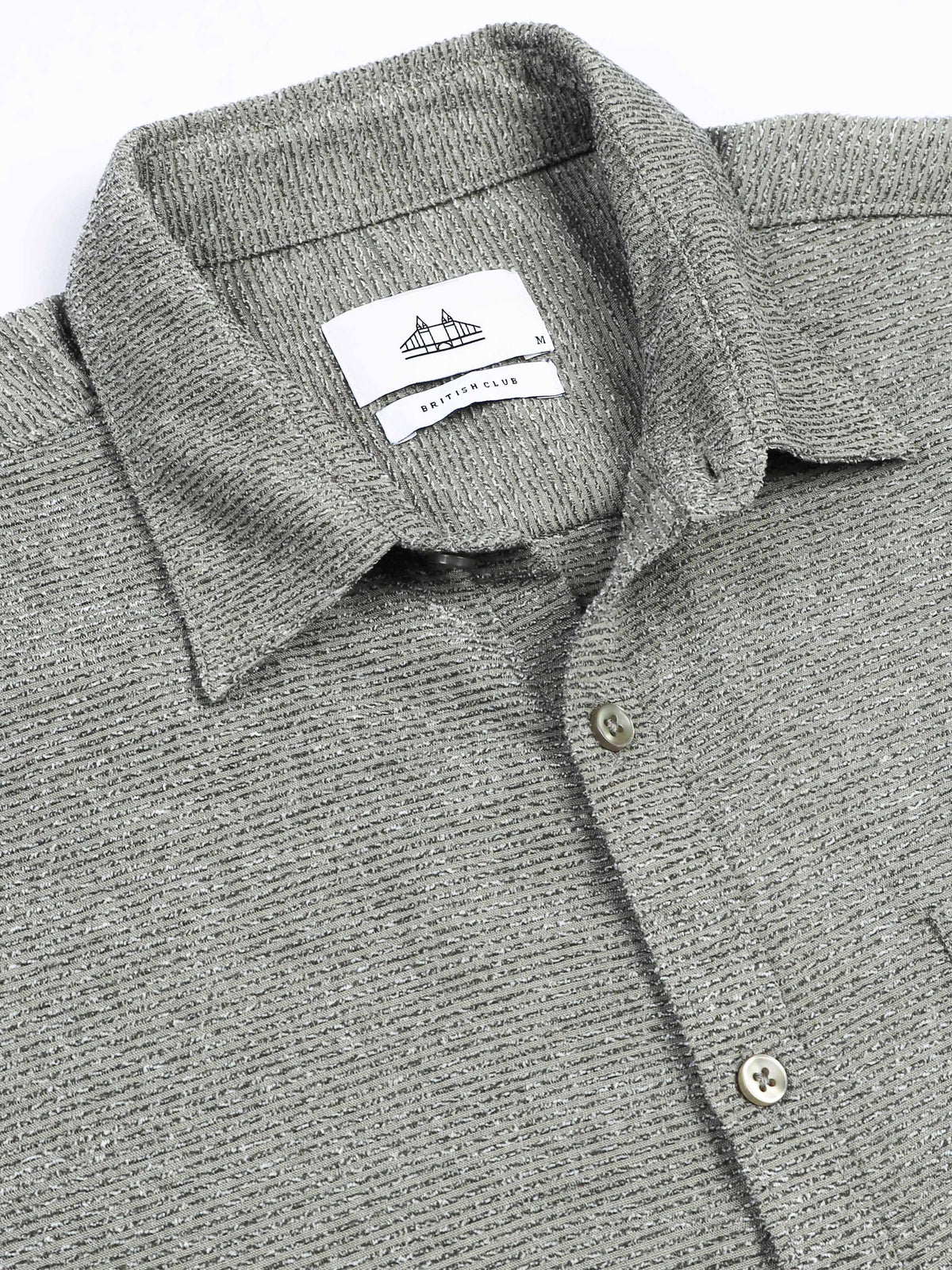 Men's Textured Solid Shirt
