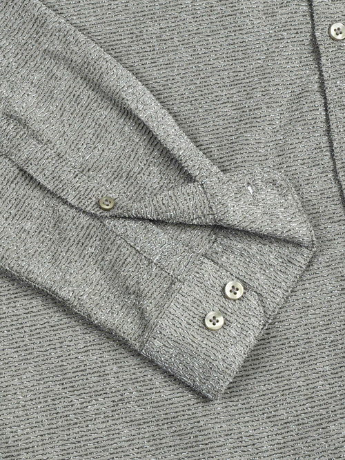Men's Textured Solid Shirt