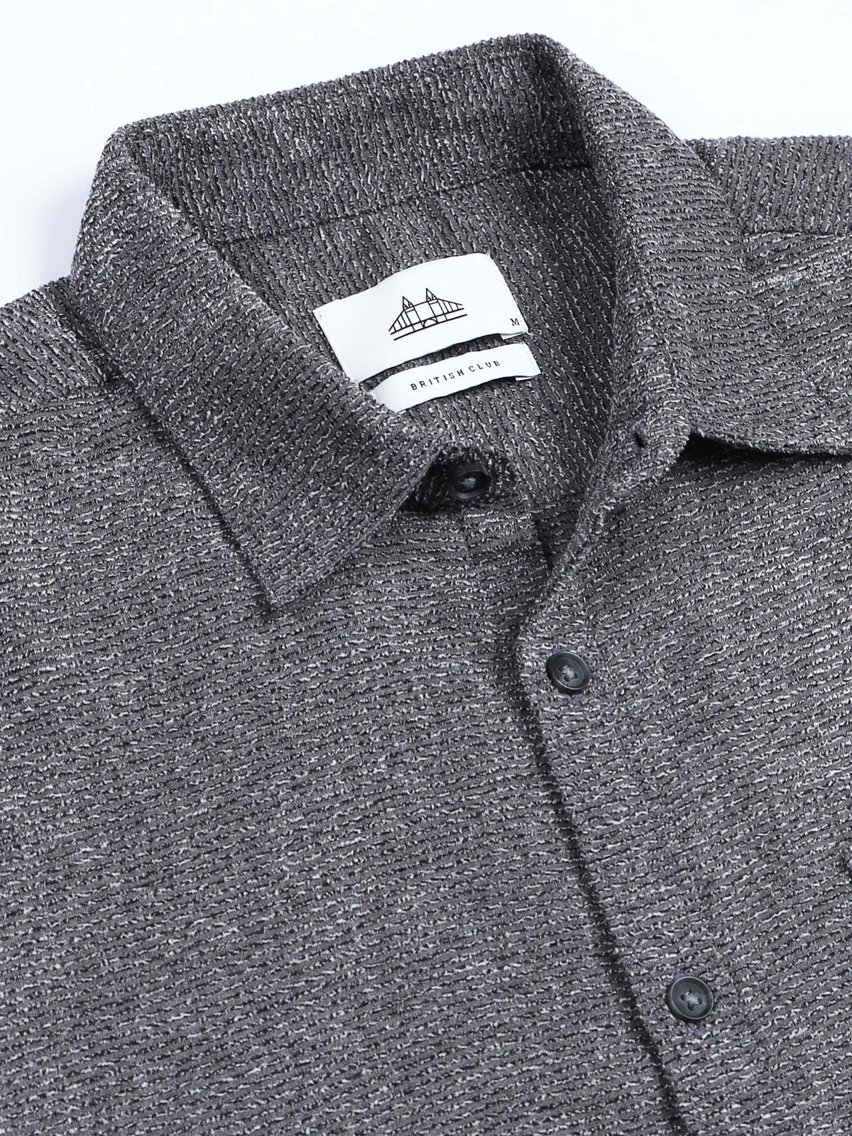 Men's Textured Solid Shirt