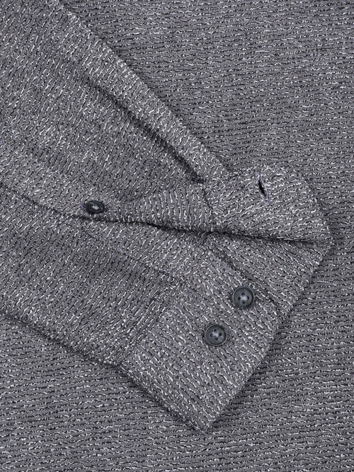 Men's Textured Solid Shirt