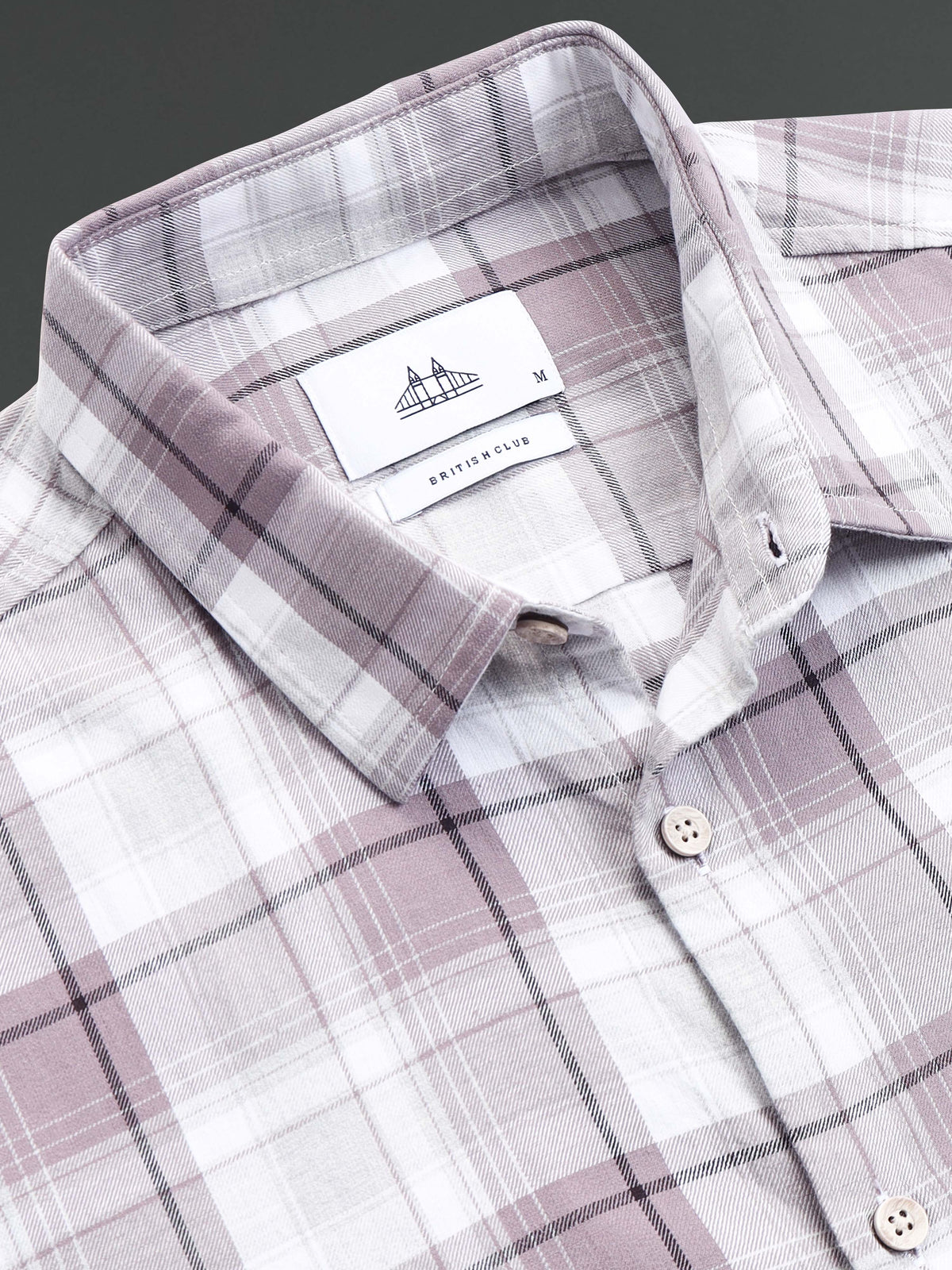 Men's Mellange Twill Checks Shirt