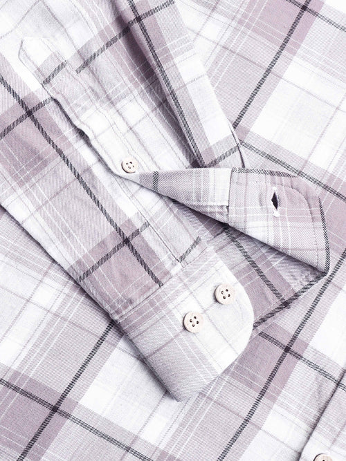 Men's Mellange Twill Checks Shirt