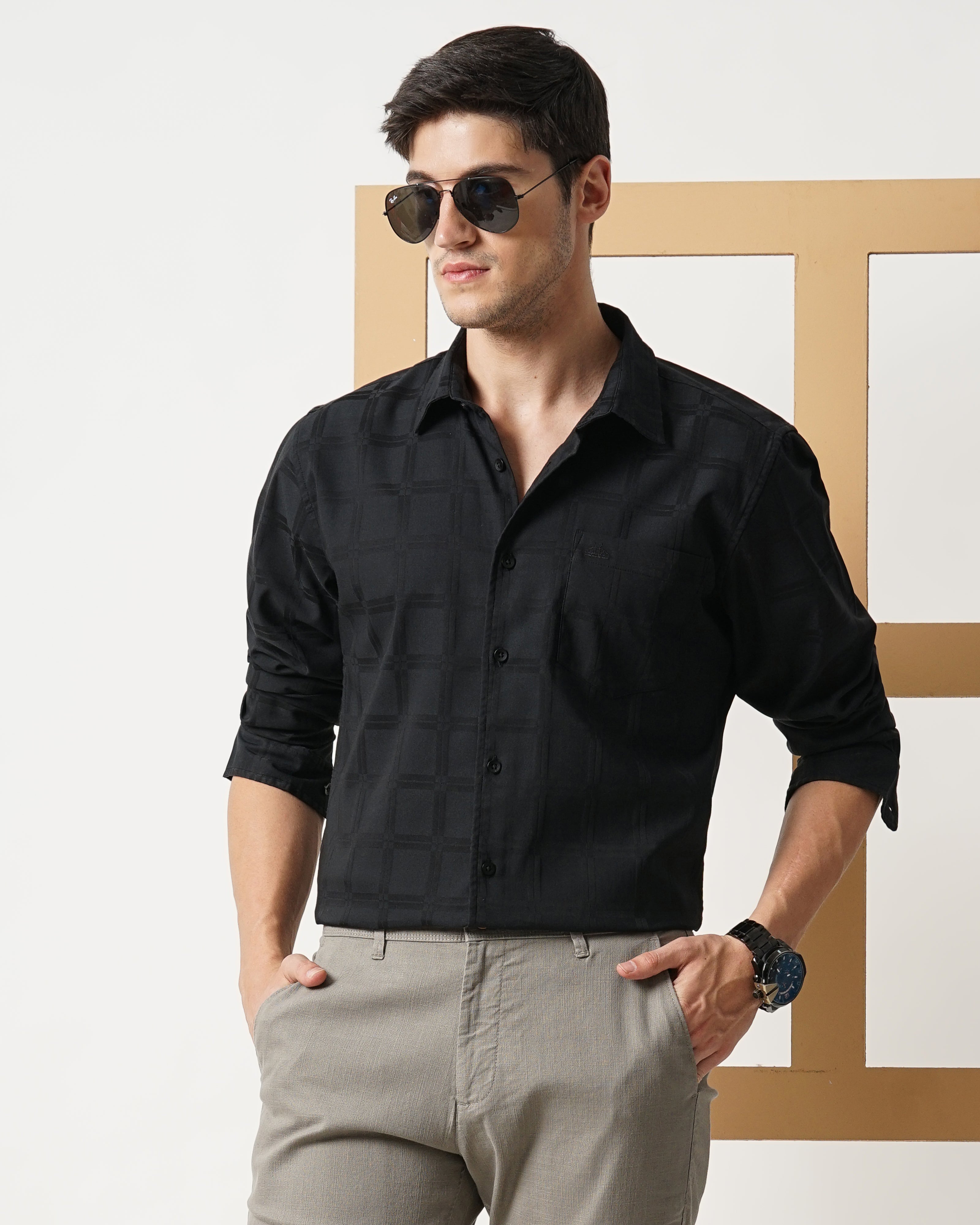 SELF DESIGN SHIRT