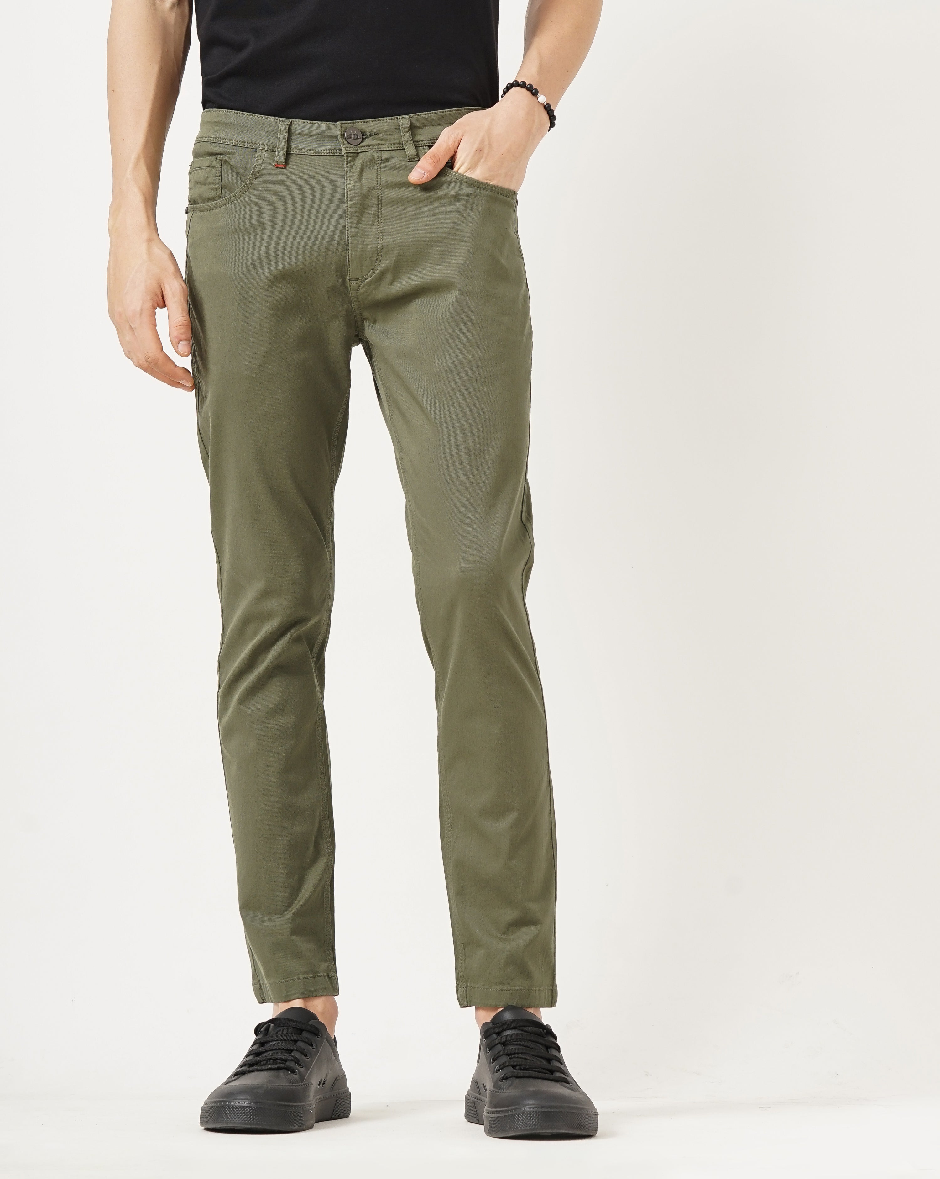 MEN'S ANKLE FIT CASUAL CHINOS
