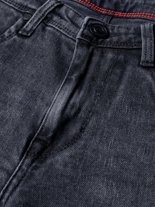 Men Smart Slim Fit Mid-Rise Light Fade Jeans