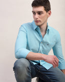 Men Slim Fit Oxford Cotton Casual Shirt