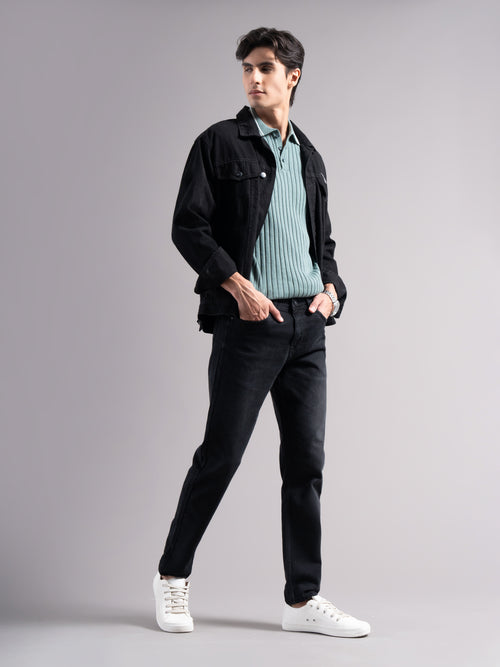 Men Smart Slim Fit Mid-Rise Light Fade Jeans