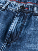 Men Smart Slim Fit Mid-Rise Light Fade Jeans