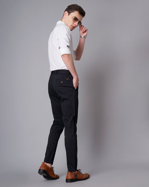 Slim Fit Flat-Front Trousers