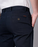 Slim Fit Flat-Front Trousers