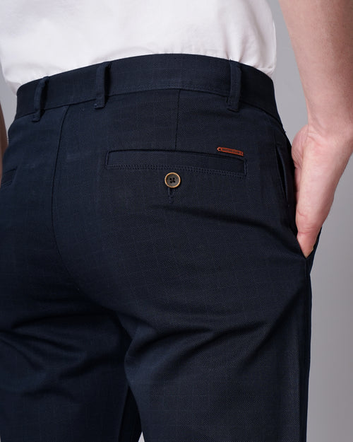 Slim Fit Flat-Front Trousers