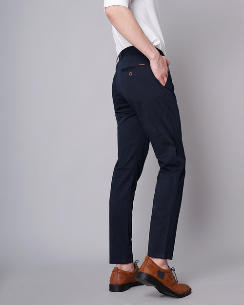 Slim Fit Flat-Front Trousers