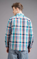 Slim Fit Window Pane Checks Oxford Shirt