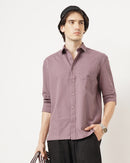 MEN'S SELF DESIGN REGULAR FIT SHIRT
