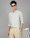 Men Smart Slim Fit Tropical Printed Cotton Casual Shirt
