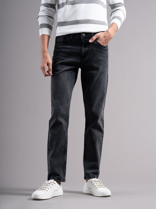 Men Smart Slim Fit Mid-Rise Light Fade Jeans